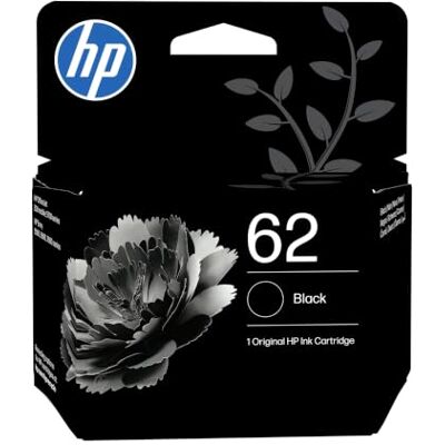 HP 62 Black Original Ink Cartridge HP 62 Black Original Ink Cartridge
