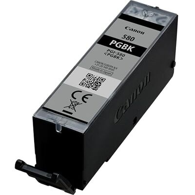 Canon Originaltinte PGI-580 PGBK, Größe Standard, Segment Schwarz, Plastikverpackung (alte Version) Canon Originaltinte PGI-580 PGBK, Größe Standard, Segment Schwarz, Plastikverpackung (alte Version)