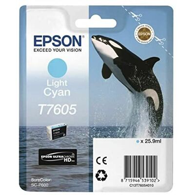 Epson T76054010 Tintenpatronen, 26 ml, light Cyan Epson T76054010 Tintenpatronen, 26 ml, light Cyan