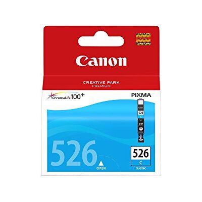 Canon Originaltinte CLI-526 C, Größe Standard, Cyan, Recyclebare Verpackung Canon Originaltinte CLI-526 C, Größe Standard, Cyan, Recyclebare Verpackung