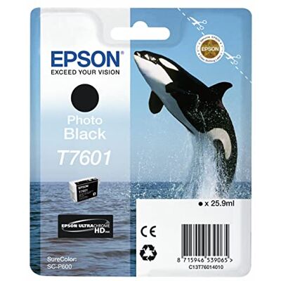 Epson T76014010 Foto Tintenpatrone 26 ml, schwarz Epson T76014010 Foto Tintenpatrone 26 ml, schwarz