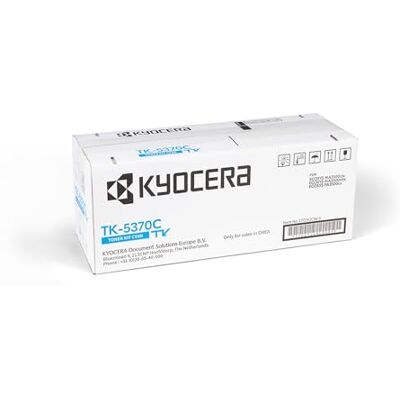 Kyocera TK-5370C Toner Cyan. Toner Drucker kompatibel für PA3500cx, MA3500cix und MA3500cifx. Original Tonerkartusche für bis zu 5000 Seiten Kyocera TK-5370C Toner Cyan. Toner Drucker kompatibel für PA3500cx, MA3500cix und MA3500cifx. Original Tonerkartusche für bis zu 5000 Seiten