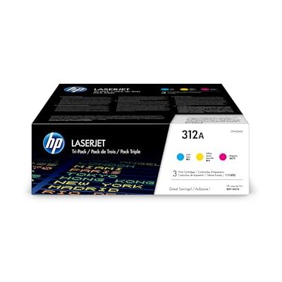 HP Toner Cartridge 312A, 3-er Pack, cyan/magenta/gelb HP Toner Cartridge 312A, 3-er Pack, cyan/magenta/gelb