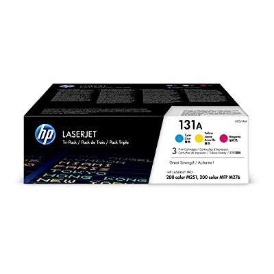 HP 131A (U0SL1AM) Multipack Original Toner cyan/magenta/gelb für LaserJet Pro M251, M276 HP 131A (U0SL1AM) Multipack Original Toner cyan/magenta/gelb für LaserJet Pro M251, M276