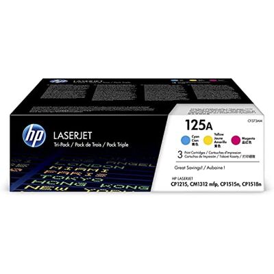 HP 125A (CF373AM) Multipack Original Toner Cyan/Magenta/Gelb für LaserJet CM1312, CP1215, CP1515, CP1518 HP 125A (CF373AM) Multipack Original Toner Cyan/Magenta/Gelb für LaserJet CM1312, CP1215, CP1515, CP1518