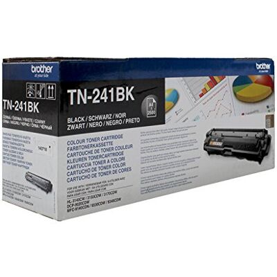 Brother Original Tonerkassette TN-241BK Schwarz HL-3140CW, HL-3170CDW, HL-3150CDW, DCP-9020CDW, MFC-9140CDN, MFC-9330CDW, MFC-9340CDW Brother Original Tonerkassette TN-241BK Schwarz HL-3140CW, HL-3170CDW, HL-3150CDW, DCP-9020CDW, MFC-9140CDN, MFC-9330CDW, MFC-9340CDW