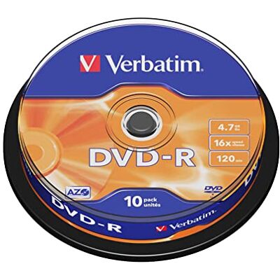 Verbatim 1206432 DVD-R, 10 Stück, Spindle Verbatim 1206432 DVD-R, 10 Stück, Spindle