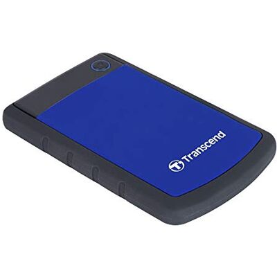 Transcend StoreJet 25H3 2TB Externe Festplatte, Anti-Schock (Militärstandard), USB 3.1 Gen 1, 2.5 Zoll, Blau Robuste Datensicherung & One-Touch Backup für PC/Laptop Transcend StoreJet 25H3 2TB Externe Festplatte, Anti-Schock (Militärstandard), USB 3.1 Gen 1, 2.5 Zoll, Blau Robuste Datensicherung & One-Touch Backup für PC/Laptop