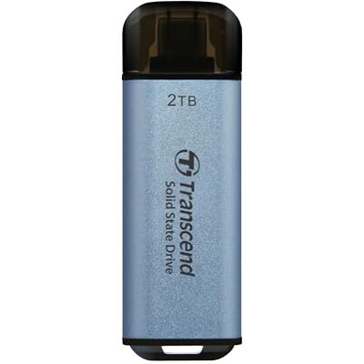 Transcend Transcened ESD300 2TB USB 10Gbps, Type C, Himmelblau, bis zu 1,050 MB/s, Externe SSD Dual-Anschluss (USB-C & A) für iPhone 15/16/17 & Android Transcend Transcened ESD300 2TB USB 10Gbps, Type C, Himmelblau, bis zu 1,050 MB/s, Externe SSD Dual-Anschluss (USB-C & A) für iPhone 15/16/17 & Android