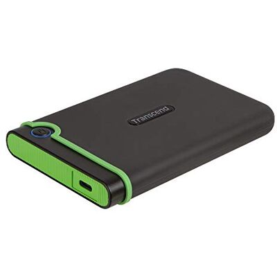Transcend 4TB StoreJet 25M3 Rugged Portable HDD, One-Touch-Backup Dreistufiger Stoßschutz, externe Festplatte, USB 3.1 Typ-C, stoßfest, blitzschnelle Übertragungsgeschwindigkeiten, Eisengrau Transcend 4TB StoreJet 25M3 Rugged Portable HDD, One-Touch-Backup Dreistufiger Stoßschutz, externe Festplatte, USB 3.1 Typ-C, stoßfest, blitzschnelle Übertragungsgeschwindigkeiten, Eisengrau