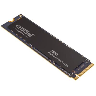 Crucial T500 SSD 1TB PCIe Gen4 NVMe M.2 Interne Festplatte, bis 7300 MB/s, TLC NAND, kompatibel mit Laptop und Desktop, Microsoft DirectStorage CT1000T500SSD8 Crucial T500 SSD 1TB PCIe Gen4 NVMe M.2 Interne Festplatte, bis 7300 MB/s, TLC NAND, kompatibel mit Laptop und Desktop, Microsoft DirectStorage CT1000T500SSD8