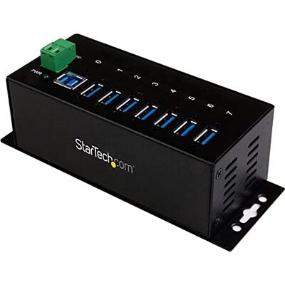StarTech .com Industrieller 7 Port USB 3.0 Hub mit Überspannungsschutz USB Hub zur Klemmleisten / DIN-Schienen Montage StarTech .com Industrieller 7 Port USB 3.0 Hub mit Überspannungsschutz USB Hub zur Klemmleisten / DIN-Schienen Montage
