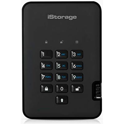 iStorage diskAshur2 HDD 1TB Schwarz Sichere tragbare Festplatte Passwortgeschützt Staub- und wasserdicht Hardware-Verschlüsselung iStorage diskAshur2 HDD 1TB Schwarz Sichere tragbare Festplatte Passwortgeschützt Staub- und wasserdicht Hardware-Verschlüsselung