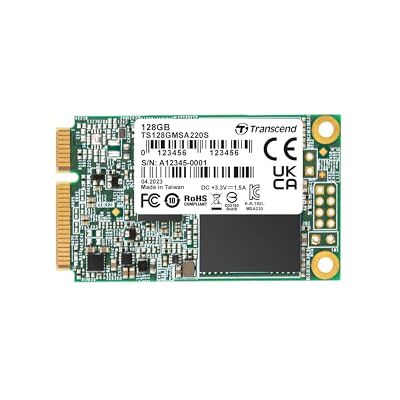 Transcend SSD 128GB MSA220S mSATA 3D NAND, SATA3 Transcend SSD 128GB MSA220S mSATA 3D NAND, SATA3