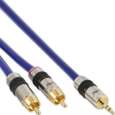 InLine 89945P Cinch/Klinke Kabel, PREMIUM, 2x Cinch Stecker an 3,5mm Klinke Stecker, 15m InLine 89945P Cinch/Klinke Kabel, PREMIUM, 2x Cinch Stecker an 3,5mm Klinke Stecker, 15m