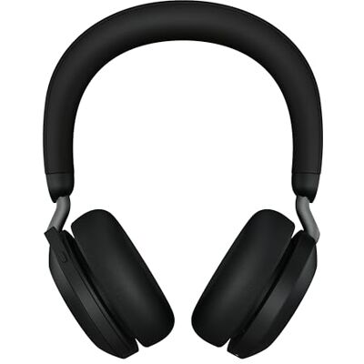 Jabra Evolve2 75 Wireless PC Headset mit Ladedock, 8-Mikro-Technologie Dual-Foam-Stereo-Kopfhörer mit moderner aktiver Geräuschunterdrückung, USB-C Bluetooth-Adapter und UC-Kompatibilität Schwarz Jabra Evolve2 75 Wireless PC Headset mit Ladedock, 8-Mikro-Technologie Dual-Foam-Stereo-Kopfhörer mit moderner aktiver Geräuschunterdrückung, USB-C Bluetooth-Adapter und UC-Kompatibilität Schwarz