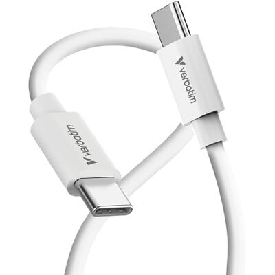 Verbatim USB-C auf USB-C Ladekabel 3m 100W PD 3.0 Schnellladen Weiß Datenkabel für iPhone 17 16 15 Pro Samsung Galaxy S24 S23 iPad Pro MacBook Air Schnellladekabel USB C Verbatim USB-C auf USB-C Ladekabel 3m 100W PD 3.0 Schnellladen Weiß Datenkabel für iPhone 17 16 15 Pro Samsung Galaxy S24 S23 iPad Pro MacBook Air Schnellladekabel USB C