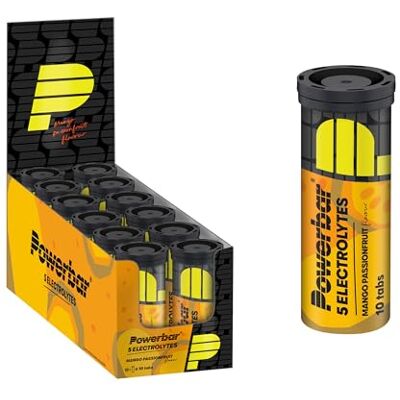 Powerbar 5 Electrolytes Mango-Passionfruit 12x10Tabs Brausetabletten Powerbar 5 Electrolytes Mango-Passionfruit 12x10Tabs Brausetabletten