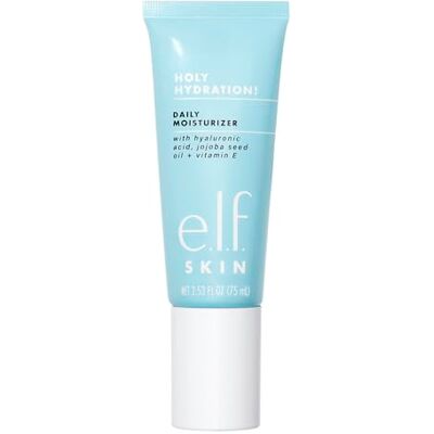 e.l.f. SKIN Holy Hydration! Daily Hydration Moisturizer, leicht und feuchtigkeitsspendend, mit Aloe Vera, Jojobaöl und Vitamin E, cremige Formel e.l.f. SKIN Holy Hydration! Daily Hydration Moisturizer, leicht und feuchtigkeitsspendend, mit Aloe Vera, Jojobaöl und Vitamin E, cremige Formel