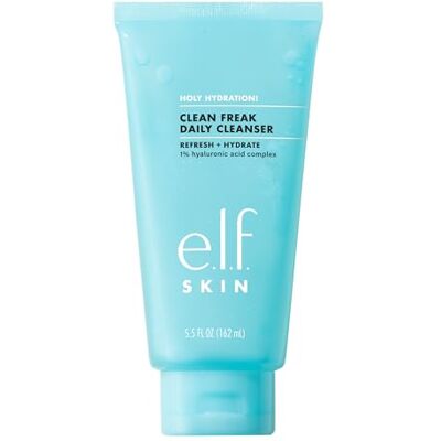 e.l.f. SKIN Holy Hydration! Clean Freak Daily Cleanser, sanfter, feuchtigkeitsspendender Gesichtsreiniger mit Hyaluronsäure, vegan und tierversuchsfrei, 162 ml e.l.f. SKIN Holy Hydration! Clean Freak Daily Cleanser, sanfter, feuchtigkeitsspendender Gesichtsreiniger mit Hyaluronsäure, vegan und tierversuchsfrei, 162 ml