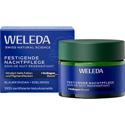 WELEDA Festigende Nachtpflege 40ml Blauer Enzian Edelweiß vegan Bio Naturkosmetik Anti-Aging Gesichtscreme mindert Falten Pigmentflecken aktiviert Zellerneuerung Bio Nachtcreme Alpenextrakte WELEDA Festigende Nachtpflege 40ml Blauer Enzian Edelweiß vegan Bio Naturkosmetik Anti-Aging Gesichtscreme mindert Falten Pigmentflecken aktiviert Zellerneuerung Bio Nachtcreme Alpenextrakte