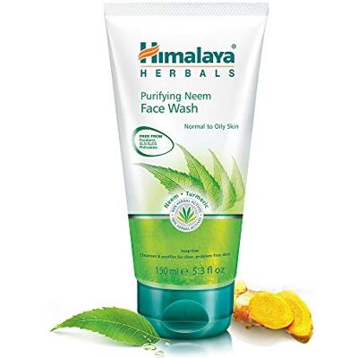 Himalaya Herbals Purifying Neem Face Wash Gel Natural Moisturising Facial Cleanser with Goodness of Neem and Turmeric Soap-Free Herbal Formulation, Deeply Cleans Pores and Pimples Oil Control Herbal Facial Wash -150ml Himalaya Herbals Purifying Neem Face Wash Gel Natural Moisturising Facial Cleanser with Goodness of Neem and Turmeric Soap-Free Herbal Formulation, Deeply Cleans Pores and Pimples Oil Control Herbal Facial Wash -150ml
