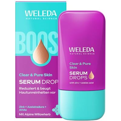 WELEDA Bio Clear & Pure Skin Serum Booster Drops Gesichtspflege vegan Naturkosmetik Gesichtsserum wirkt effektiv gegen Hautunreinheiten und Rötungen – für ein sichtbar reineres Hautbild (1x 30ml) WELEDA Bio Clear & Pure Skin Serum Booster Drops Gesichtspflege vegan Naturkosmetik Gesichtsserum wirkt effektiv gegen Hautunreinheiten und Rötungen – für ein sichtbar reineres Hautbild (1x 30ml)