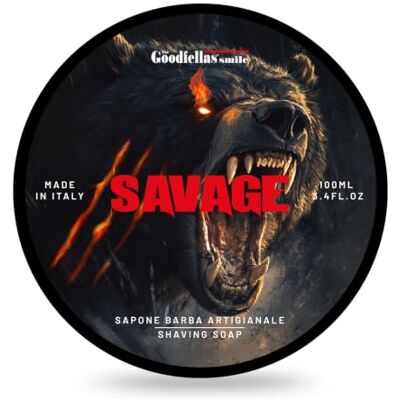 The Goodfellas' smile Savage - Hagyományos borotvázó szappan - 100 g The Goodfellas' smile Savage - Hagyományos borotvázó szappan - 100 g