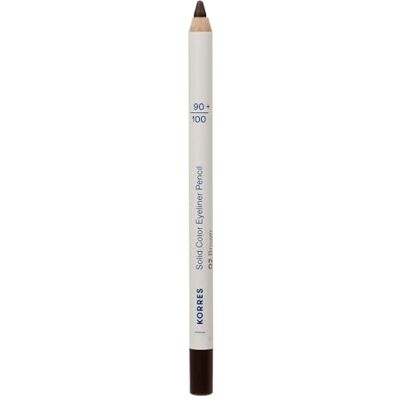 KORRES Solid Color Eyeliner Pencil Brown 02, intensive Farbe, cremiger Textur & Vulkan-Mineralien, langanhaltend & für empfindliche Augen geeignet, vegan, 1,2g KORRES Solid Color Eyeliner Pencil Brown 02, intensive Farbe, cremiger Textur & Vulkan-Mineralien, langanhaltend & für empfindliche Augen geeignet, vegan, 1,2g