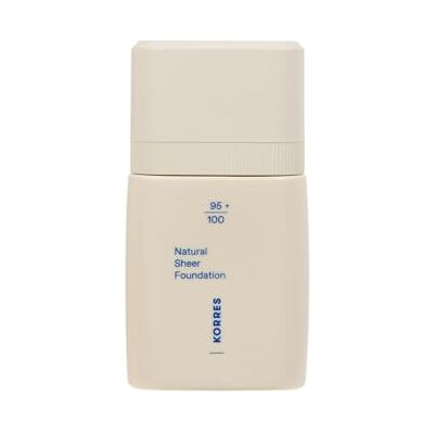 KORRES Natural Sheer Foundation Tan 03, für ein natürliches, strahlendes Finish & den idealen Bare-Skin-Effekt, mit erfrischendem Pfingstrosen-Blütenextrakt, vegan, 30 ml KORRES Natural Sheer Foundation Tan 03, für ein natürliches, strahlendes Finish & den idealen Bare-Skin-Effekt, mit erfrischendem Pfingstrosen-Blütenextrakt, vegan, 30 ml