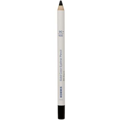 KORRES Solid Color Eyeliner Pencil Black 01, intensive Farbe, cremiger Textur & Vulkan-Mineralien, langanhaltend & für empfindliche Augen geeignet, vegan, 1,2g KORRES Solid Color Eyeliner Pencil Black 01, intensive Farbe, cremiger Textur & Vulkan-Mineralien, langanhaltend & für empfindliche Augen geeignet, vegan, 1,2g