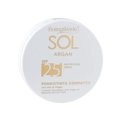 Bottega Verde SOL Argan Compact Foundation mit Arganöl, SPF25 Natur Bottega Verde SOL Argan Compact Foundation mit Arganöl, SPF25 Natur