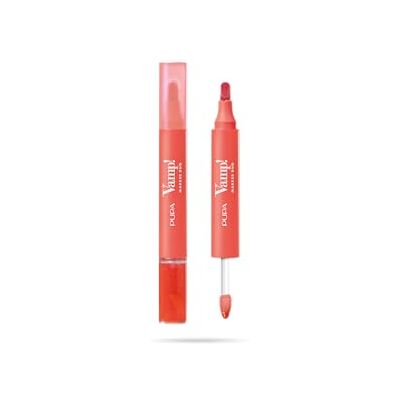 Pupa Vamp! Marker Duo Lippenstift + Lipgloss mit Hyaluronsäure – 3-in-1 zum Definieren, Ausfüllen & Färben, Lippen-Contouring – Erhältlich in 9 Farbvarianten (009 Jelly Coral) Pupa Vamp! Marker Duo Lippenstift + Lipgloss mit Hyaluronsäure – 3-in-1 zum Definieren, Ausfüllen & Färben, Lippen-Contouring – Erhältlich in 9 Farbvarianten (009 Jelly Coral)
