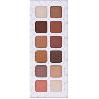 Luvia Cosmetics Lidschatten-Palette Matt, Shimmer, Glitzer, Nudetöne Romantic Baroque Make-Up Inkl. 12 Romantischen Nude Farben & Rosegold Vegane Profi Liedschattenpalette Luvia Cosmetics Lidschatten-Palette Matt, Shimmer, Glitzer, Nudetöne Romantic Baroque Make-Up Inkl. 12 Romantischen Nude Farben & Rosegold Vegane Profi Liedschattenpalette