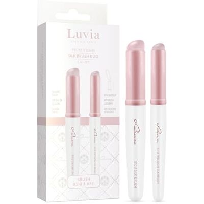 Luvia Cosmetics Silk Brush Duo Parent (Rose/White) Luvia Cosmetics Silk Brush Duo Parent (Rose/White)