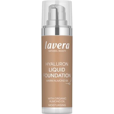 lavera Hyaluron Foundation Warm Almond 06 30ml Hyaluronsäure & Mandelöl lavera Hyaluron Foundation Warm Almond 06 30ml Hyaluronsäure & Mandelöl