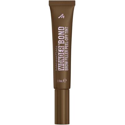 Manhattan Wonder'Bond Brow Filler Peel-Off Tint, Augenbrauenfarbe mit bis zu 5 Tagen Halt, wischfeste und wasserfeste Gel-Formel mit Biotin, Fb. 002 Medium Brown, 7,7 ml Manhattan Wonder'Bond Brow Filler Peel-Off Tint, Augenbrauenfarbe mit bis zu 5 Tagen Halt, wischfeste und wasserfeste Gel-Formel mit Biotin, Fb. 002 Medium Brown, 7,7 ml