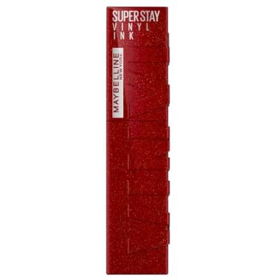 MAYBELLINE New York Super Stay Vinyl Ink Flüssiger Lippenstift, Nr. 902 Fiery Garnet, langanhaltende Farbe & Glanz, 4,2 ml MAYBELLINE New York Super Stay Vinyl Ink Flüssiger Lippenstift, Nr. 902 Fiery Garnet, langanhaltende Farbe & Glanz, 4,2 ml