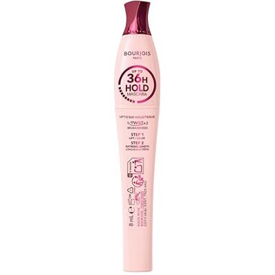 Bourjois Twist, Lift & Freeze Mascara, Schwarz, 36 Stunden Halt, extremer Lift-Effekt und Länge, 2-in-1-Bürste Twist-Up, tropfsichere Formel, 8 ml Bourjois Twist, Lift & Freeze Mascara, Schwarz, 36 Stunden Halt, extremer Lift-Effekt und Länge, 2-in-1-Bürste Twist-Up, tropfsichere Formel, 8 ml