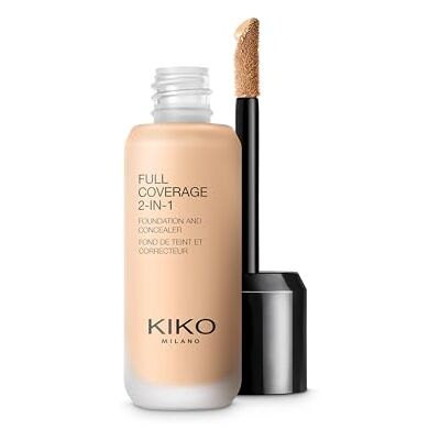Kiko Milano Full Coverage 2-In-1 Foundation & Concealer 39 N10, 2-In-1-Foundation Mit Concealer, Hohe Deckkraft Kiko Milano Full Coverage 2-In-1 Foundation & Concealer 39 N10, 2-In-1-Foundation Mit Concealer, Hohe Deckkraft