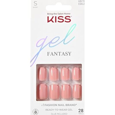 Kiss Gel Fantasy "Ribbons" Rosa Corral Kurz 28 Press On Kunst-Nägel in Salonqualität zum Aufkleben DIY, 2g Nagelkleber, 1 Maniküre-Stäbchen, 1 Mini-Feile Kiss Gel Fantasy "Ribbons" Rosa Corral Kurz 28 Press On Kunst-Nägel in Salonqualität zum Aufkleben DIY, 2g Nagelkleber, 1 Maniküre-Stäbchen, 1 Mini-Feile