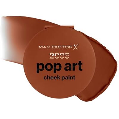 Max Factor 2000 Calorie Pop Art Cheek Paint Blush Leicht aufzutragender Puder-Creme, elastische Formel, hochwirksame Farbe, mattes und schattiertes Finish, modulierbar Max Factor 2000 Calorie Pop Art Cheek Paint Blush Leicht aufzutragender Puder-Creme, elastische Formel, hochwirksame Farbe, mattes und schattiertes Finish, modulierbar