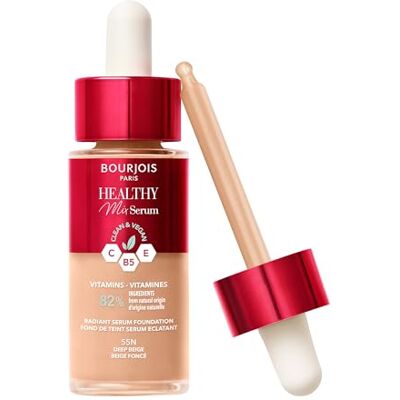 Bourjois Healthy Mix Clean Foundation Serum – 55N – Dunkelbeige, 30 ml Bourjois Healthy Mix Clean Foundation Serum – 55N – Dunkelbeige, 30 ml