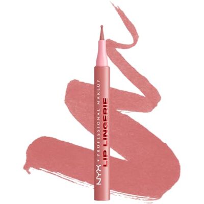 NYX PROFESSIONAL MAKEUP Lip Lingerie Lipliner Stain, wasserfester & wischfester Lip Liner für präzise Konturen, langanhaltender Nude-Stain mit ultra-feiner Spitze, Farbe: Cuff Me NYX PROFESSIONAL MAKEUP Lip Lingerie Lipliner Stain, wasserfester & wischfester Lip Liner für präzise Konturen, langanhaltender Nude-Stain mit ultra-feiner Spitze, Farbe: Cuff Me