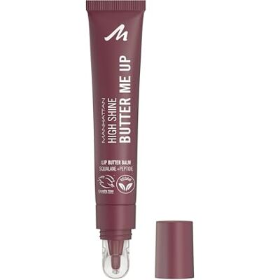 Manhattan High Shine Butter Me Up Lip Butter Balm, getönter, ultra-feuchtigkeitsspendender Lippenbalsam mit glossy Finish, vegane Formel, Vanilleduft, 15 ml, Fb. 003 Mellow Mocha Manhattan High Shine Butter Me Up Lip Butter Balm, getönter, ultra-feuchtigkeitsspendender Lippenbalsam mit glossy Finish, vegane Formel, Vanilleduft, 15 ml, Fb. 003 Mellow Mocha