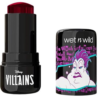 Wet n Wild x Disney Villains Jelly Blush, Aufbaubares Gel-Rouge, Dewy Glow Finish Inspiriert von Ursula, Blah Blah Wet n Wild x Disney Villains Jelly Blush, Aufbaubares Gel-Rouge, Dewy Glow Finish Inspiriert von Ursula, Blah Blah