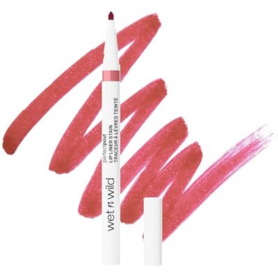 Wet n Wild Perfect Pout Lip Liner Stain, Wischfester Lipliner zum Konturieren der Lippen, Präzisionsspitze, Flache Seite für Einfaches Ausfüllen, Langanhaltend, I'm Blushing Wet n Wild Perfect Pout Lip Liner Stain, Wischfester Lipliner zum Konturieren der Lippen, Präzisionsspitze, Flache Seite für Einfaches Ausfüllen, Langanhaltend, I'm Blushing