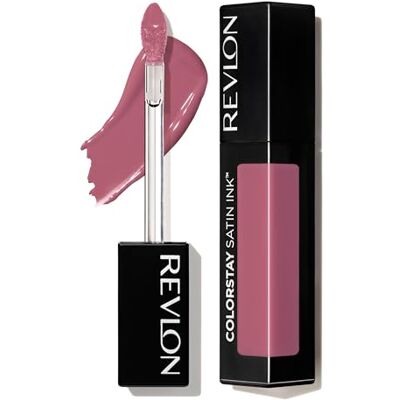 Revlon ColorStay Satin Ink Liquid Lipstick, Longwear Rich Lip Colors, Formuliert mit schwarzem Johannisbeersamenöl, 009 Speak Up, 5.0 ml Revlon ColorStay Satin Ink Liquid Lipstick, Longwear Rich Lip Colors, Formuliert mit schwarzem Johannisbeersamenöl, 009 Speak Up, 5.0 ml