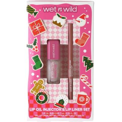 Wet n Wild , Lippenöl und Gel Lipliner Set Lip Oil Injector Lippenöl, Perfect Pout Gel Lipliner, Saftige Feuchtigkeit, Weihnachts Geschenkset Wet n Wild , Lippenöl und Gel Lipliner Set Lip Oil Injector Lippenöl, Perfect Pout Gel Lipliner, Saftige Feuchtigkeit, Weihnachts Geschenkset