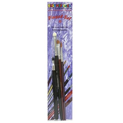 Eulenspiegel 955598 Pinsel-Set 9, 4-teiliges Set, Schminken, Karneval, Halloween, Mottoparty Eulenspiegel 955598 Pinsel-Set 9, 4-teiliges Set, Schminken, Karneval, Halloween, Mottoparty